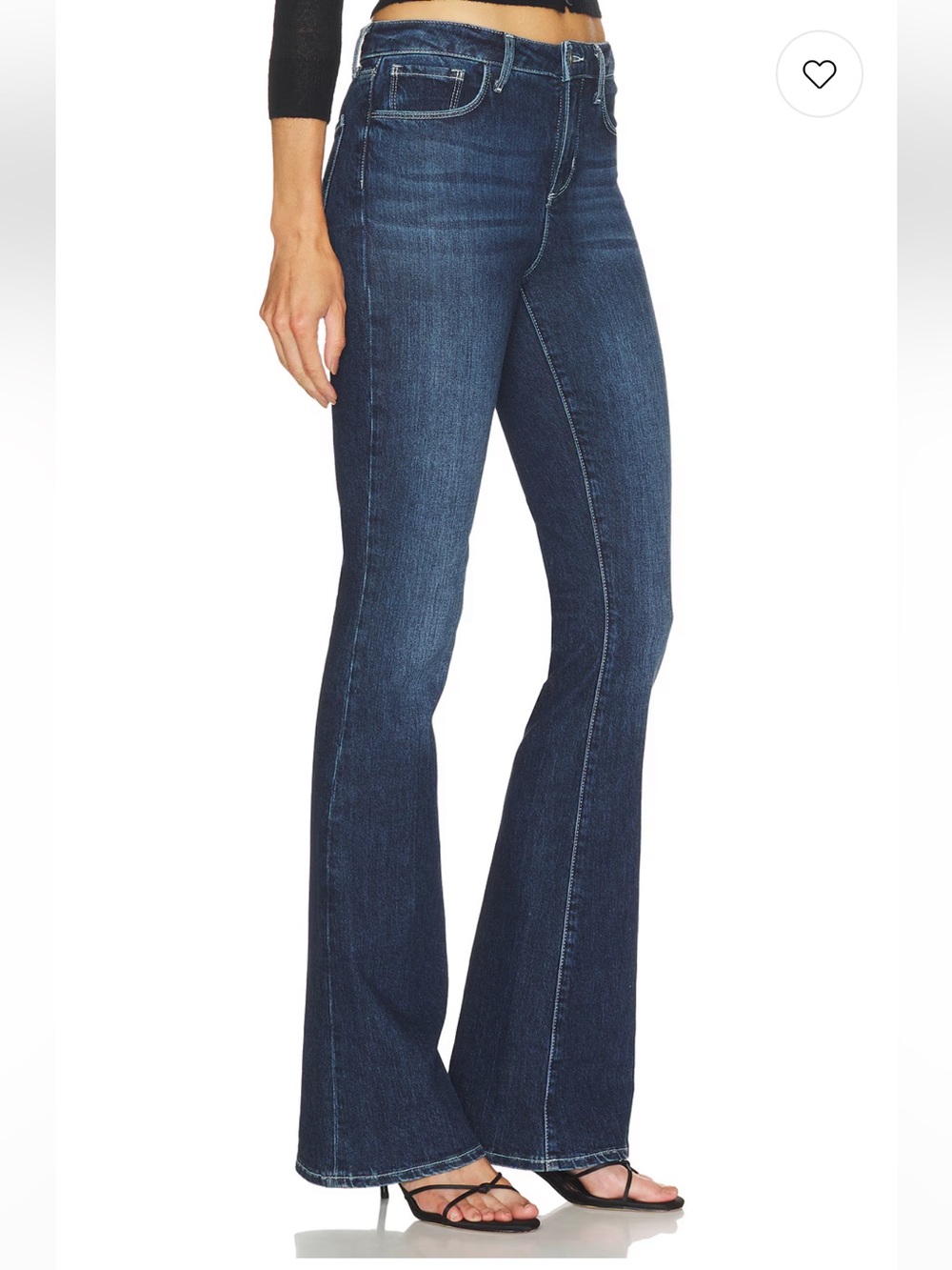 L’AGENCE Marty High Rise Flare Jeans Ramada Blue Size 28 - Picture 3 of 9